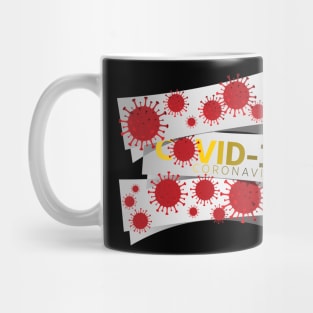 Coronavirus covid-19, quarantine, corona, virus, pandemic, covid 19, covid19, social distancing, stay home. Mug